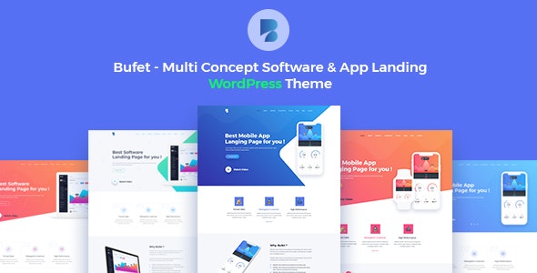 Bufet v2.1.6 - Multi Concept Software & App Landing WordPress Theme + RTL