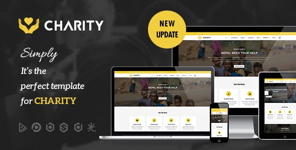 Charity v3.0.3 - Nonprofit, Fundraising Joomla Template