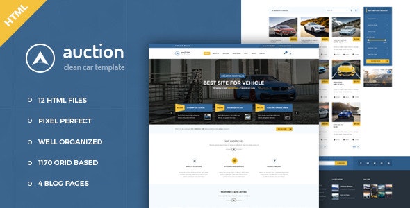 Auction v1.0 - Car Dealer & Mechanic HTML Template