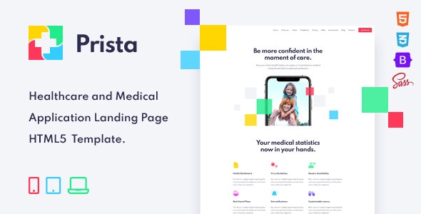 Prista v1.0 - App Landing Page HTML Template