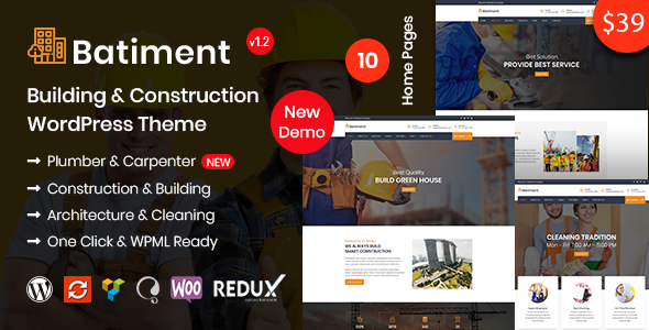 Batiment v1.1 - Construction & Building WordPress Theme