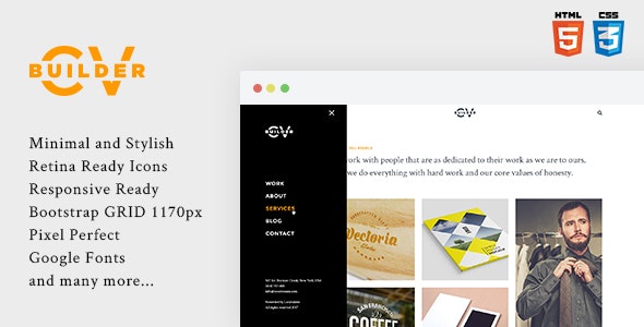 Cvbuilder v1.0 - Creative Portfolio HTML5 Template