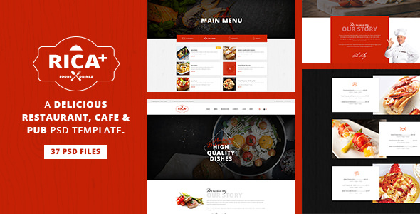 Download Rica Plus – A Delicious Restaurant, Cafe & Pub PSD Template | Free Nulled Scripts