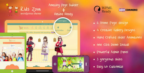 Kids Zone v4.0 - Responsive Children Theme
