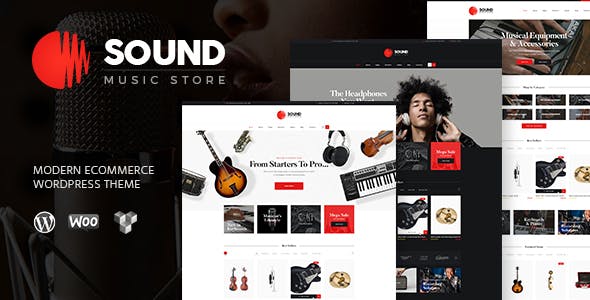 Sound v1.5 - Musical Instruments Online Store WordPress Theme