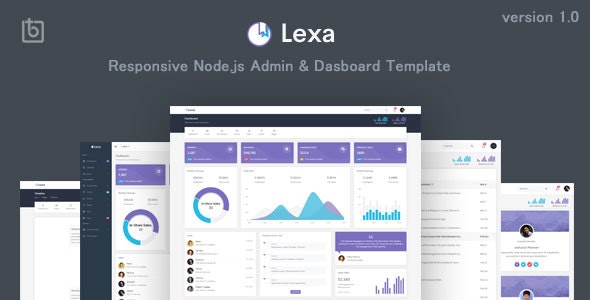 Lexa v1.0 - Responsive Node.js Admin & Dashboard Template