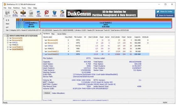 Download DiskGenius Pro 6.0.1.1645 Portable