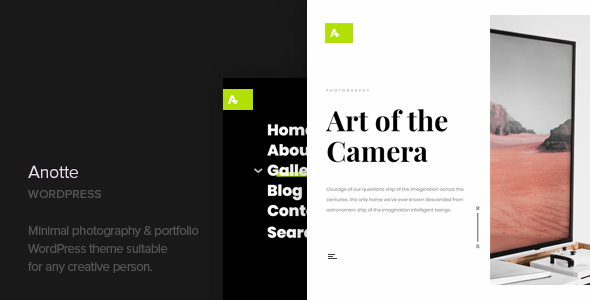 Anotte v1.4 - Horizontal Photography WordPress Theme