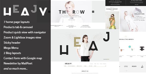 Heajy v1.3.5 - Handmade Fashion WordPress Theme