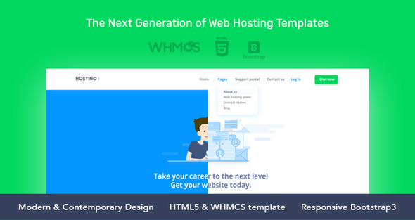 Hostino - WHMCS Web Hosting Template - 28 February 2022