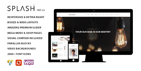 Splash v2.6 - Multipurpose Wordpress Theme