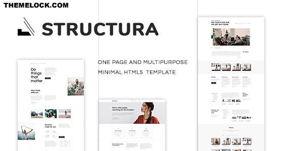 Structura v1.0 - Minimal One Page Template