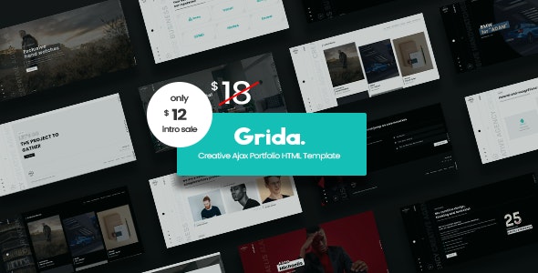 Grida v1.0 - Creative Agency Ajax Portfolio & personal HTML Template