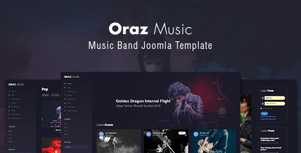 Oraz - Music Band Joomla Template