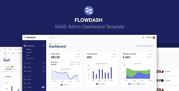 FlowDash v1.1.0 - SAAS Admin Dashboard Template