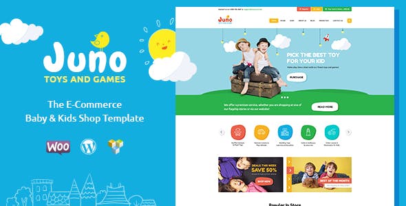 Juno v1.5 - Kids Toys & Games Store WordPress Theme