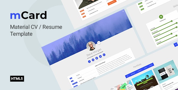 mCard v1.0 - CV Resume Template