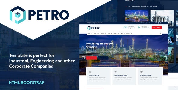 Petro v1.0 - Industrial HTML Template