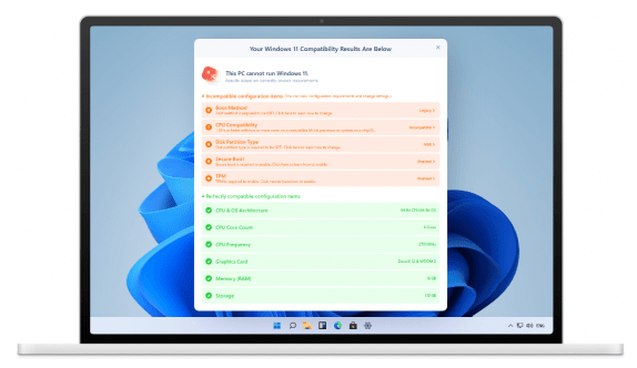 EaseUS Windows 11 Checker