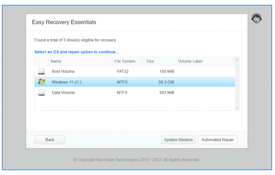 EasyRE Windows 11 Repair and Recovery Tool Home Edition