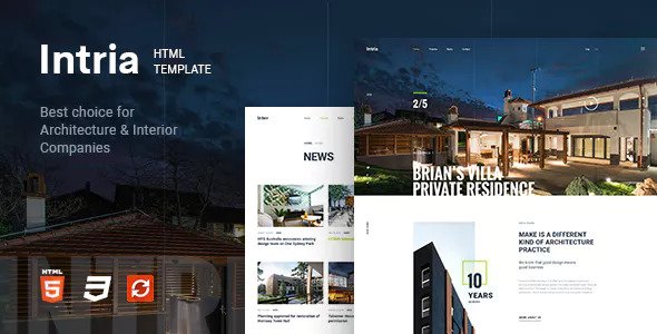 Download Intria – Architecture and Interior HTML Template | Free Nulled Scripts