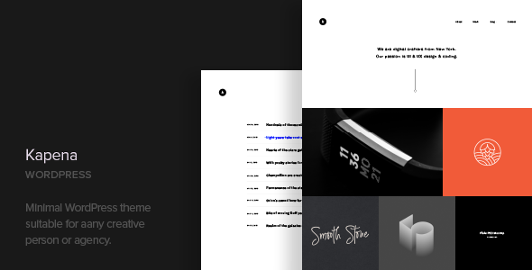 Kapena v1.1 - Minimal Portfolio WordPress Theme