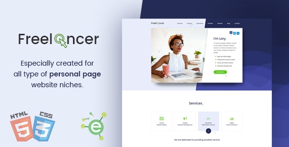 Freelancer v1.2 - Creative Business & Portfolio Personal Page HTML5 Template
