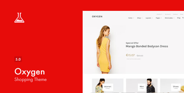 Oxygen v5.5.1 - WooCommerce WordPress Theme