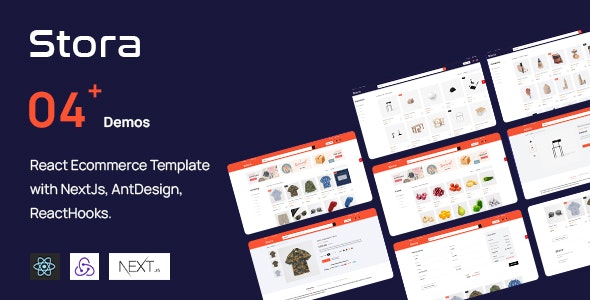 Stora v1.0 - React Ecommerce Template with NextJs, AntDesign, ReactHooks