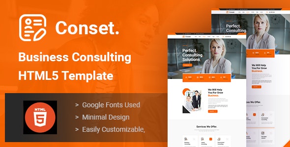 Conset v1.0 - Business Consulting HTML5 Template