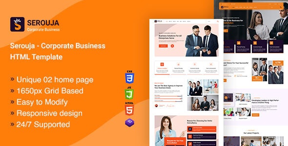 SEROUJA v1.0 - Corporate Business HTML Template