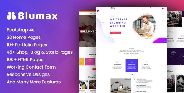 Download Blumax v1.1.1 – Multipurpose Responsive Joomla Website Template | Free Nulled Scripts