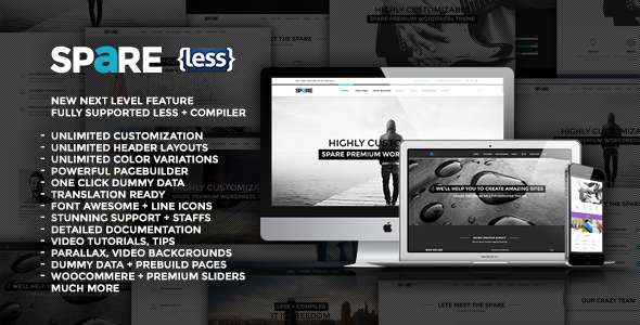 Spare v1.7 - Ultimate MultiPurpose LESS Theme