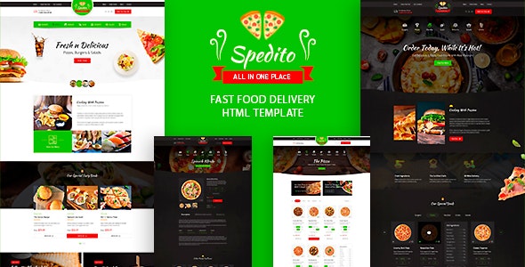 Spedito v1.0 - Ordering Fast Food HTML Template