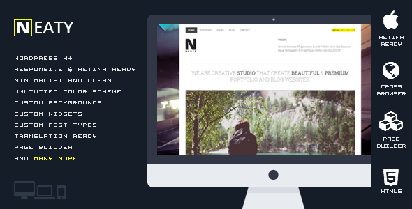Neaty v1.0.1 - Responsive Portfolio WordPress Theme