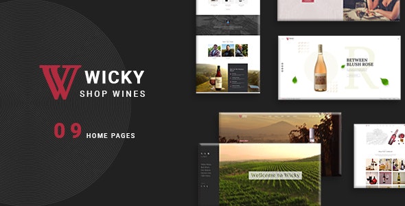 Wicky v1.0.0 – Wine Shop WooCommerce Theme