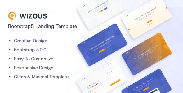 Wizous v1.0 - Bootstrap 5 Landing page Template