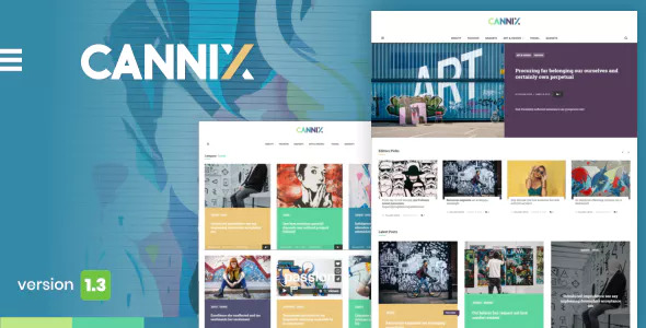 Cannix v1.3.1 - A Vibrant WordPress Theme