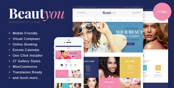 Beautyou v1.0 - Beauty, Hair & Spa Salon HTML Template