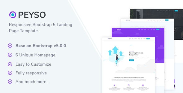Peyso v1.0 - Bootstrap 5 Landing Page Template