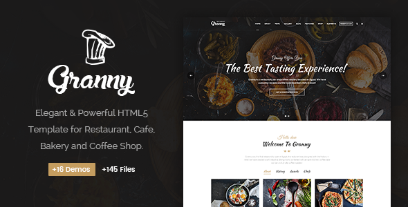 Download Granny – Elegant Restaurant & Cafe HTML Template | Free Nulled Scripts