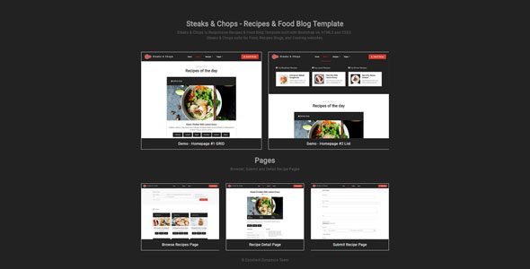Download Steaks & Chops – Recipes Template | Free Nulled Scripts