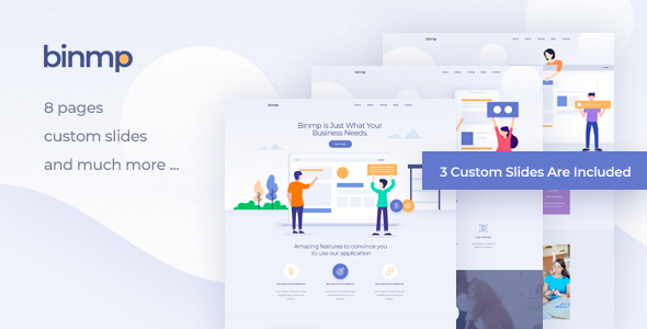 Download Binmp – App and Software Landing PSD Template | Free Nulled Scripts