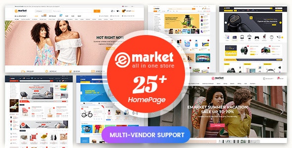 eMarket v1.2.0 - Multi-purpose MarketPlace OpenCart 3 Theme