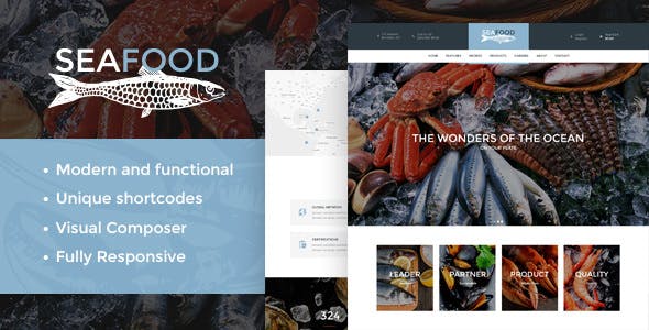 Seafood v1.4 - Company & Restaurant WordPress Theme