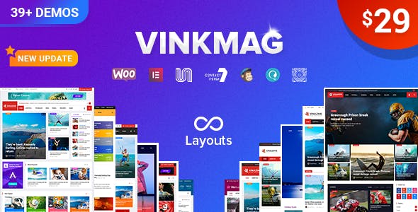 Vinkmag v1.9 - Multi-concept Creative Newspaper