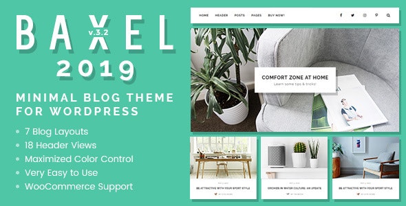 Baxel v3.2.2 - Minimal Blog Theme for WordPress