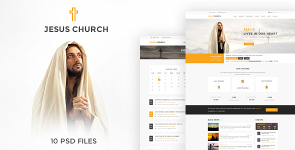 JESUS CHURCH - PSD template