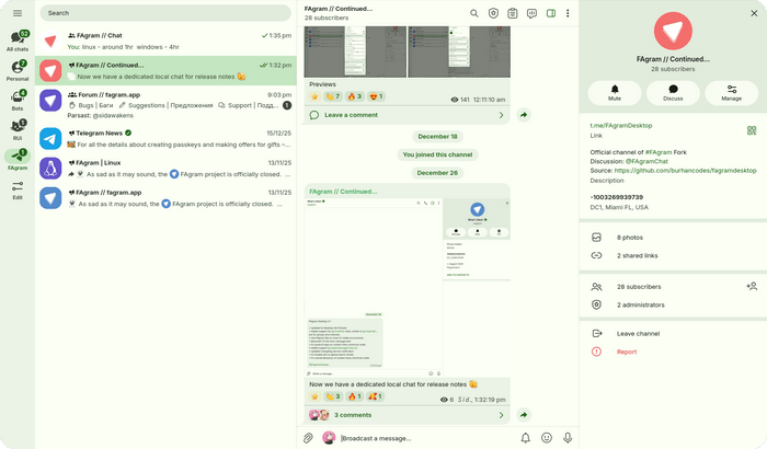 Download FAgram v2.1.8 Ultra Portable