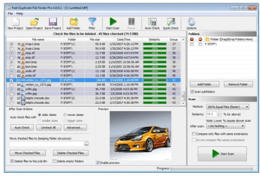 Fast Duplicate File Finder